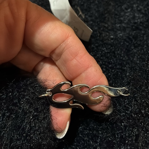 Fabletics fuzzy Crop Cardigan Sweater Black Womens XS Textured Soft 90s NEW - Picture 8 of 14